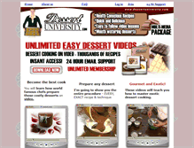 Tablet Screenshot of dessertuniversity.com